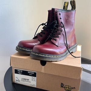 Dr. Martens 1460 women’s boot, cherry red, 8 UK, US women’s 10M, US men’s 9M
